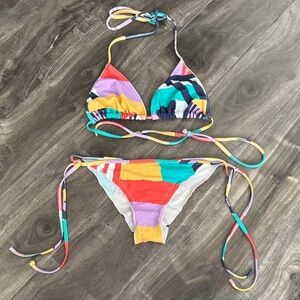 Colorful Kids Swim Bikini Set